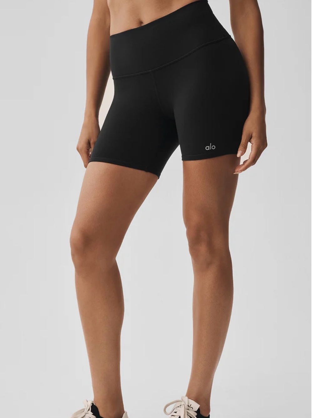 ALO Yoga Black High-Rise Bike Shorts
